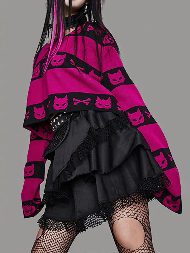 Gothic Harajuku Print Sweater