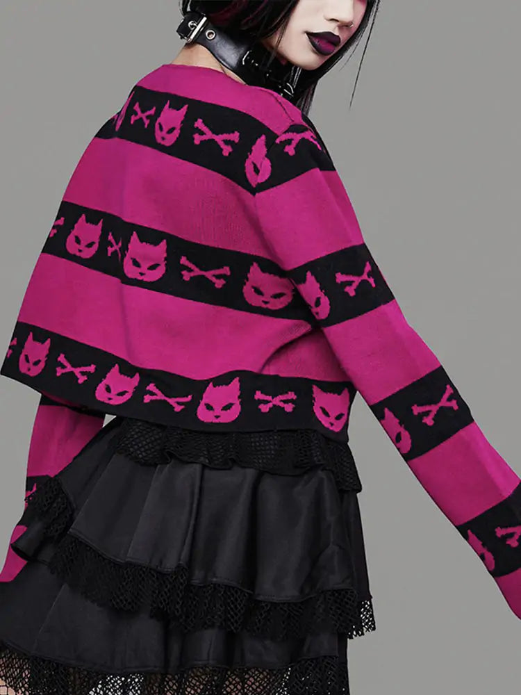 Gothic Harajuku Print Sweater