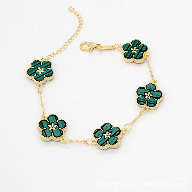 18k Gold Plating Flower Bracelets