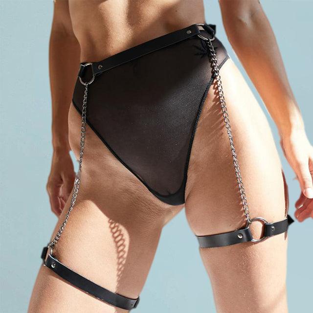 Leather Harness Belt